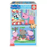 Puzzle - G3 Puzzle 2x25 Świnka Peppa drewniane) Nowa - miniaturka - grafika 1