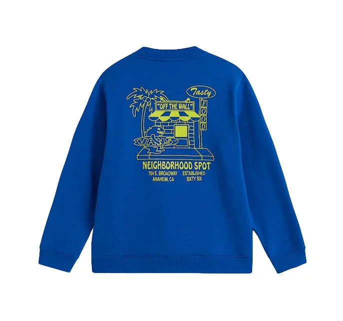 Bluza Dziecięca (8-14lat)VANS Food Spot Crew Classic Blue VN000W7B10Z1 L