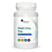 Suplementy naturalne - MedicaLine ALINESS Miedź trio 2,5 mg 100 tabl - miniaturka - grafika 1