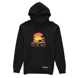 Czarna bluza z kapturem VW Golf mk2 Summer-L - Odzież do sportów motorowych - miniaturka - grafika 1
