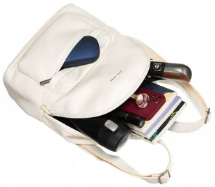 Stylowy Plecak Damski Ze Skóry Ekologicznej Lumarko! - Plecaki - miniaturka - grafika 8