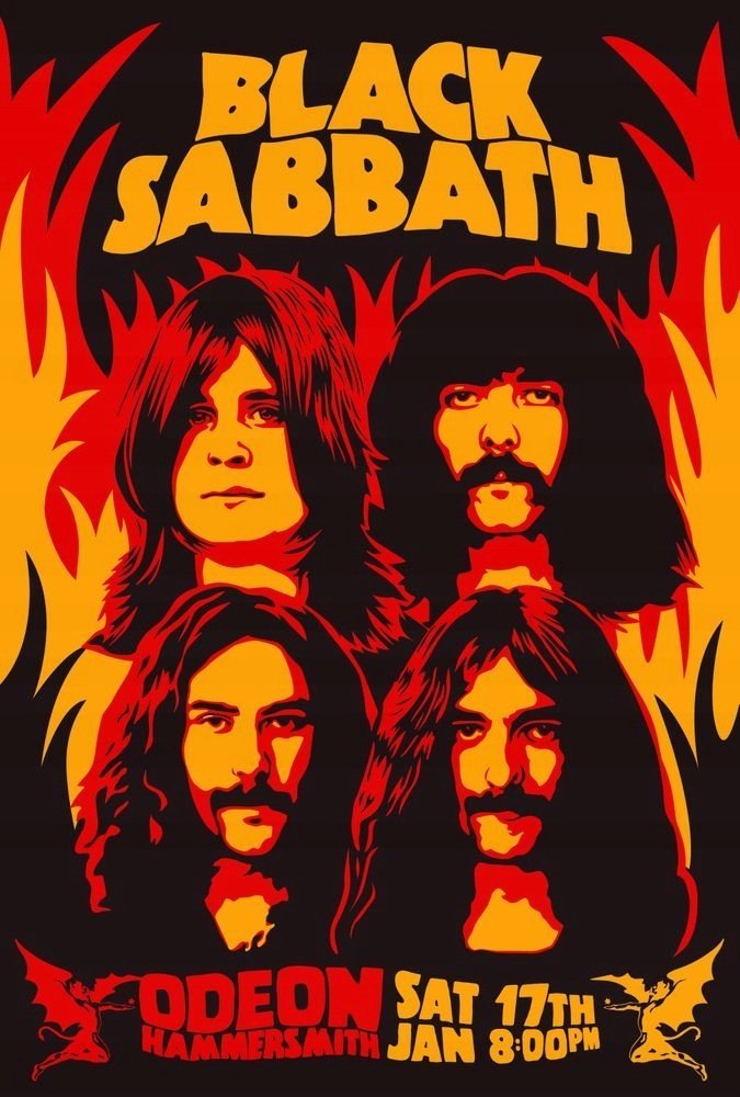 PODKŁADKA POD MYSZ Z Nadrukiem 22x18 cm Black Sabbath Ozzy Osbourne Prezent
