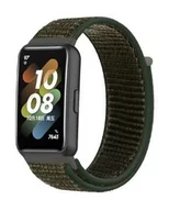 Akcesoria do smartwatchy - opaska pasek bransoleta NYLON Huawei Band 7 army green - miniaturka - grafika 1
