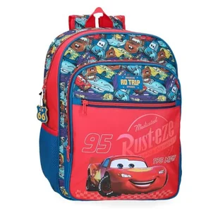 Joumma Disney Cars RD Trip Plecak szkolny adaptacyjny do wózka Czerwony 30 x 38 x 12 cm Poliester 13,68 l, Czerwone, Plecak szkolny z możliwością dostosowania do wózka - Plecaki szkolne i tornistry - miniaturka - grafika 1