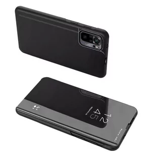 Clear View Case futerał etui z klapką Xiaomi Poco X4 NFC 5G czarny - Etui i futerały do telefonów - miniaturka - grafika 1