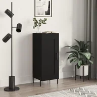 Komody - vidaXL Szafka, czarna, 34,5x34x90 cm, materiał drewnopochodny - miniaturka - grafika 1