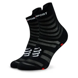 Skarpety wysokie unisex Compressport Pro Racing Socks V4.0 Ultralight Run High XU00050B Czarny - Skarpetki męskie - miniaturka - grafika 1