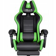 Fotele gamingowe - Fotel gamingowy Hell's Chair HC- 1039 Green - miniaturka - grafika 1