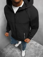 Kurtki męskie - KURTKA SOFTSHELL PRZEJŚCIOWA MĘSKA Z KAPTUREM CZARNA OZONEE JS/HM189/1 - Ozonee - miniaturka - grafika 1