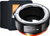 Tulejki, adaptery, redukcje do aparatów - K&F ADAPTER NIKON F AI - SONY E A6500 A6300 NEX - PRO - miniaturka - grafika 1