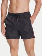 Kąpielówki męskie - HUGO Szorty kąpielowe Fab 50500973 Czarny Regular Fit - miniaturka - grafika 1