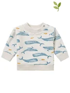 Bluzy i sweterki niemowlęce - Noppies Bluza "Motley" w kolorze szaro-niebieskim - miniaturka - grafika 1