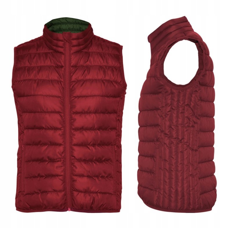 Kamizelka Damska Pikowana ROLY RA5093 Bezrękawnik BORDO XL
