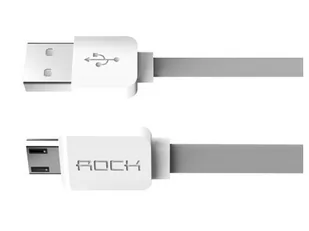 ROCK Kabel ROCK Micro USB Płaski 100cm : Kolor - szary 645 - Kable USB - miniaturka - grafika 3