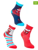 Skarpetki dla dzieci - Spiderman Skarpety (3 pary) "Spider-Man" w kolorze czerwono-granatowo-błękitnym - miniaturka - grafika 1