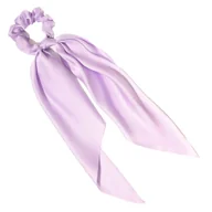 Ozdoby do włosów - Gumka do Włosów Fioletowa Długa Satynowa z Kokardą Lekka i Bezpieczna - miniaturka - grafika 1