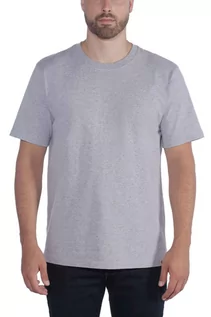 Koszulki sportowe męskie - Koszulka męska T-shirt Carhartt Workwear Solid Non-pocket HGY Heather Grey - grafika 1