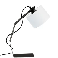 Lampy stojące - Czarno-biała lampka biurkowa HAGA - miniaturka - grafika 1