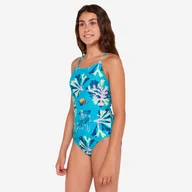 Stroje kąpielowe dla dziewczynek - Strój jednoczęściowy pływacki dla dzieci Nabaiji 100 Lila Ataa Pupu - miniaturka - grafika 1