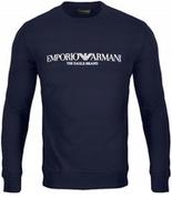 Bluzy męskie - Emporio Armani Bluza Logo Eagle Brand Granat. R. M - miniaturka - grafika 1