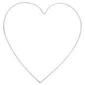 Półfabrykaty do biżuterii - Obręcz Metalowa Do Makram 35Cm Serce Dalprint - miniaturka - grafika 1