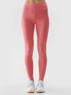 4F Legginsy sportowe w kolorze różowym - Spodnie sportowe damskie - miniaturka - grafika 1