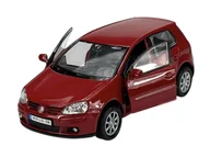 Samochody i pojazdy dla dzieci - WELLY VW VOLKSWAGEN GOLF 5 CZERWONY 1:34 SAMOCHÓD NOWY METALOWY MODEL - miniaturka - grafika 1