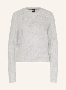 Boss Sweter Fleuretty Z Dodatkiem Alpaki grau - Swetry damskie - miniaturka - grafika 1