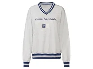 Bluzy damskie - esmara® Bluza damska oversize (Szary, S (36-38)) - miniaturka - grafika 1