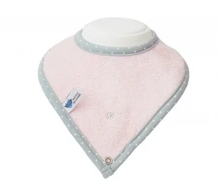 LullaLove ŚLINIAK PINK z napem SupeRRO LU 348930 - Śliniaki i fartuszki - miniaturka - grafika 1