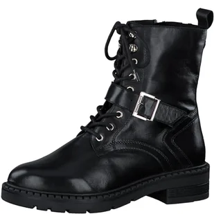 MARCO TOZZI Buty damskie Bootie Laced 2-25234-43 półdługie kozaki, czarny, 39 EU - Kozaki damskie - miniaturka - grafika 1