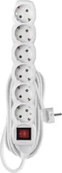 Listwy zasilające - Emos Power Strip SCHUKO with switch - 6 sockets, 5.0m, 1,5mm2 - miniaturka - grafika 1
