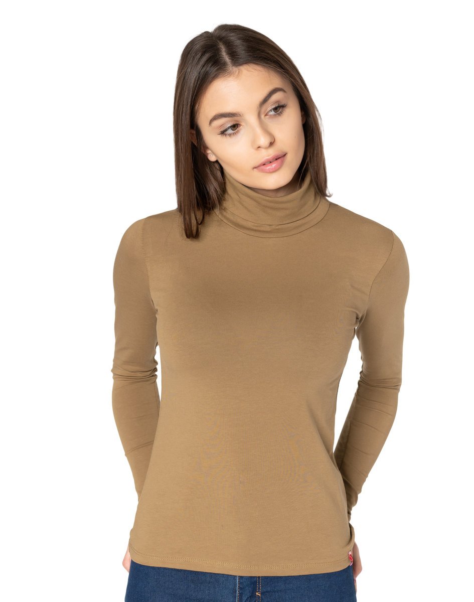 Golf Damski Cienki Sweter Golfy 8112-21 r S/M