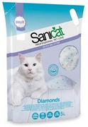 Żwirek dla kotów - Sanicat Diamonds żwirek niezbrylający - 5 l - miniaturka - grafika 1
