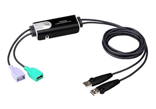 Aten Przełącznik 2-Port USB Boundless KM KVM Switch CS62KM-AT CS62KM-AT - Kable komputerowe i do monitorów - miniaturka - grafika 1