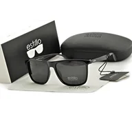 Okulary korekcyjne, oprawki, szkła - Przeciwsłoneczne męskie okulary z polaryzacją EST-408-1 Estillo - miniaturka - grafika 1