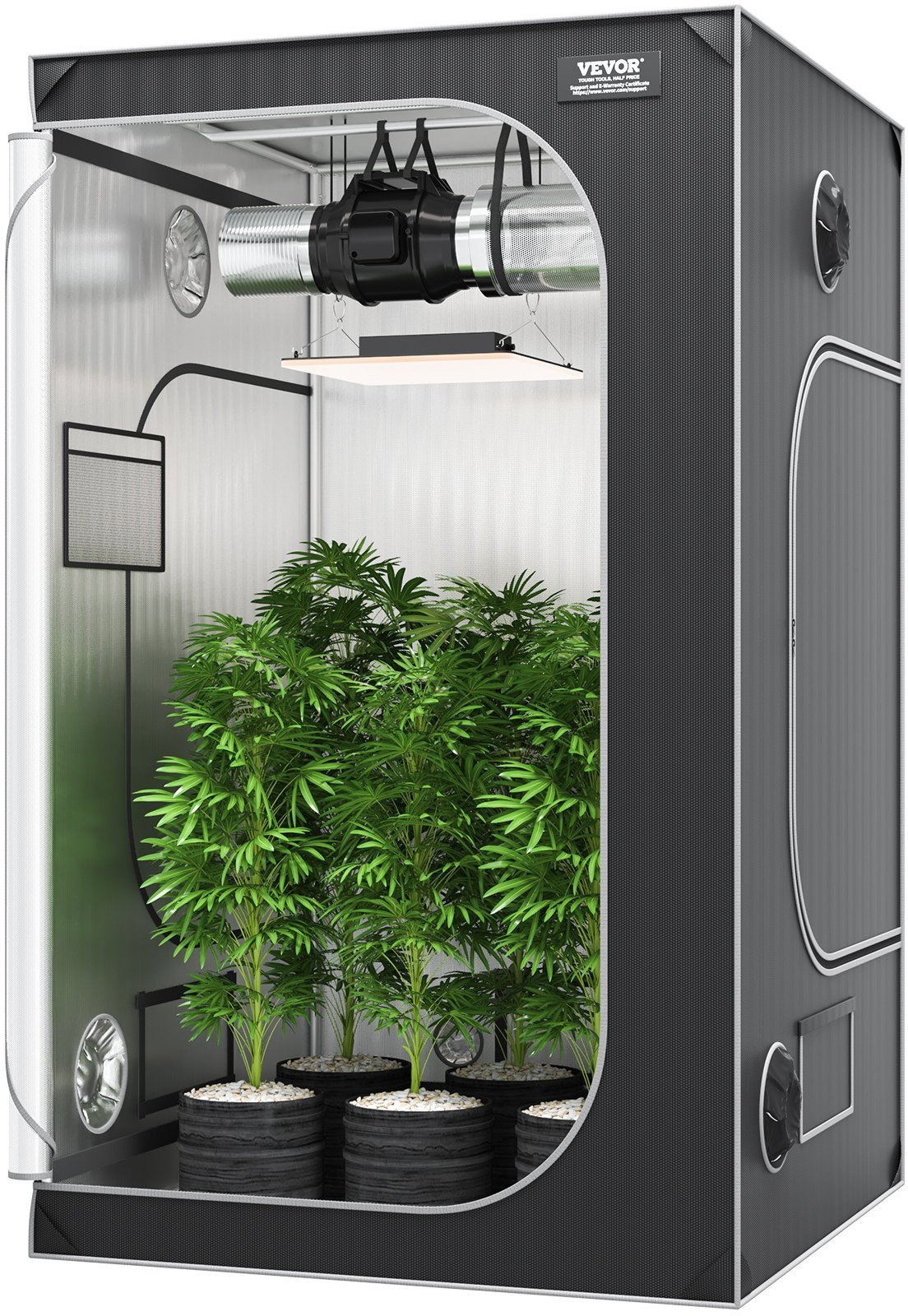 VEVOR Namiot do Uprawy Hydroponicznej 122 x 122 cm