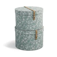 Pudła i pojemniki do przechowywania - Kartonowe pojemniki zestaw 2 szt. z pokrywką Rut – Bigso Box of Sweden - miniaturka - grafika 1