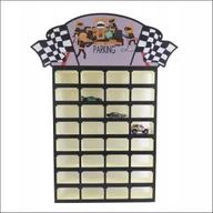 Szafy i szafki dla dzieci - naSciane Półka na resoraki PARKING z licem mdf, z imieniem - miniaturka - grafika 1