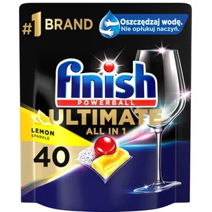FINISH Powerball Quantum Ultimate 40 cytrynowe - Środki do zmywarek - miniaturka - grafika 1