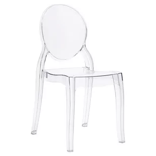 Krzesło ELIZABETH transparentne - poliwęglan PC502.CLEAR - Krzesła - miniaturka - grafika 1