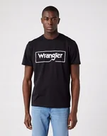 Koszulki męskie - Wrangler Frame Logo Tee Męski T-Shirt Koszulka Logo Nadruk W70Jd3100-M - miniaturka - grafika 1