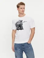 Koszulki męskie - Hugo T-Shirt Dibeach 50513812 Biały Regular Fit - miniaturka - grafika 1