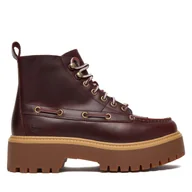 Botki damskie - Trzewiki Timberland Stone Street Mid TB0A27YZEIW1 Bordowy - miniaturka - grafika 1