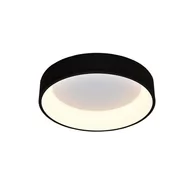 Lampy sufitowe - MCODO Nowoczesny czarny plafon led Cosmo rp o mocy 36W z barwą ciepłą 3000K AL08.RX.black 3000K - miniaturka - grafika 1