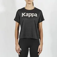 Koszulki i topy damskie - Kappa Kappa Damska koszulka Yamila, czarna, XS 3112DRW_005_XS - miniaturka - grafika 1