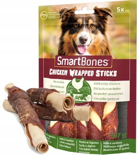 Smartbones Smart Bones Chicken Wrapped Sticks Medium 5szt.- przysmaki dla średnich psów, z kurczakiem i warzywami SMB-027453 - Przysmaki dla psów - miniaturka - grafika 5