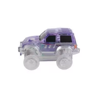 Klocki - Magnetyczny samochód Race Truck Car pastelowo fioletowy Cleverclixx - miniaturka - grafika 1