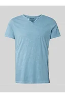 Koszulki męskie - T-shirt z dekoltem serafino - Blend - miniaturka - grafika 1