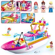 Klocki - KLOCKI SLUBAN STATEK GIRLS DREAM JACHT FRIENDS M38 - B0722 212 ELEMENTÓW KOMPATYBILNE Z LEGO - miniaturka - grafika 1